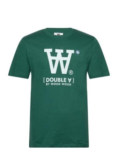 Ace Big Logo & Badge T-Shirt Tops T-Kortærmet Skjorte Green Double A B...