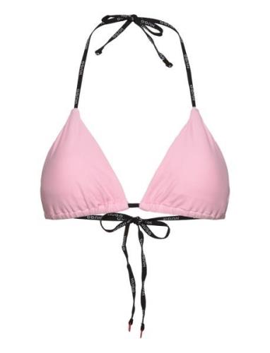 Pure_Triangle Swimwear Bikinis Bikini Tops Triangle Bikinitops Pink HU...