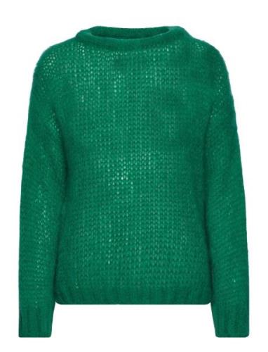 Delta Knit Sweater Tops Knitwear Jumpers Green Noella