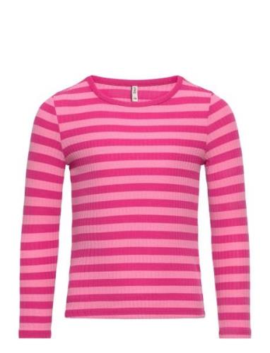 Kmgella L/S Top Jrs Tops T-shirts Long-sleeved T-Skjorte Pink Kids Onl...