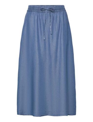 Fqcarly-Skirt Knælang Kjole Blue FREE/QUENT