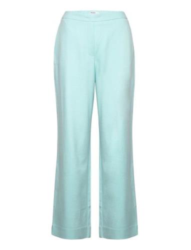 Mschfanilla Pants Bottoms Trousers Straight Leg Blue MSCH Copenhagen