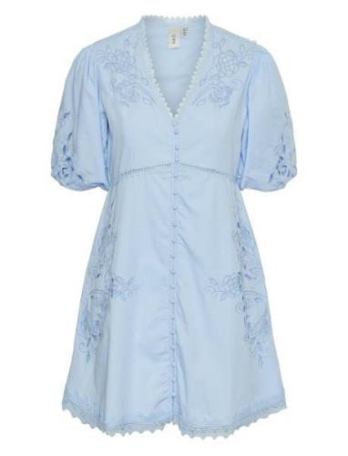 Yasdana 2/4 Dress S. - Show Kort Kjole Blue YAS