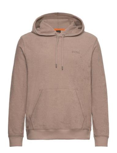 Wetowelhood Tops Sweatshirts & Hoodies Hoodies Brown BOSS