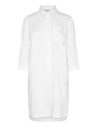 Fqlaluna-Dress Knælang Kjole White FREE/QUENT