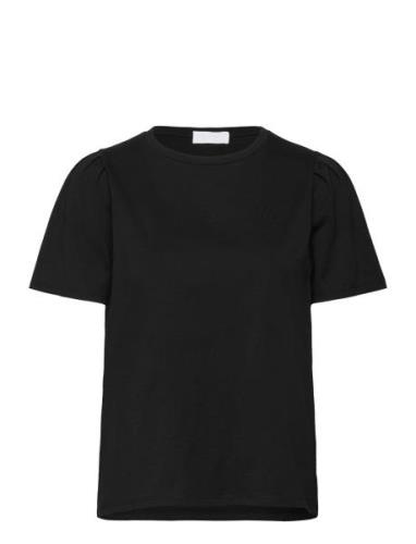 Lr-Isol Tops T-shirts & Tops Short-sleeved Black Levete Room