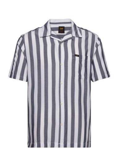 Resort Shirt Tops Shirts Short-sleeved Grey Lee Jeans