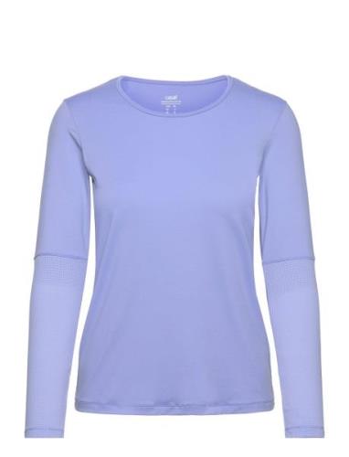 Essential Mesh Detail Long Sleeve Sport T-shirts & Tops Long-sleeved B...
