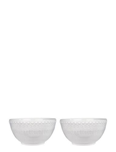 Daisy Small Bowl 2-Pack Home Tableware Bowls Breakfast Bowls White Pot...