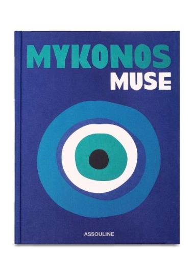 Mykonos Muse Home Decoration Books Blue New Mags