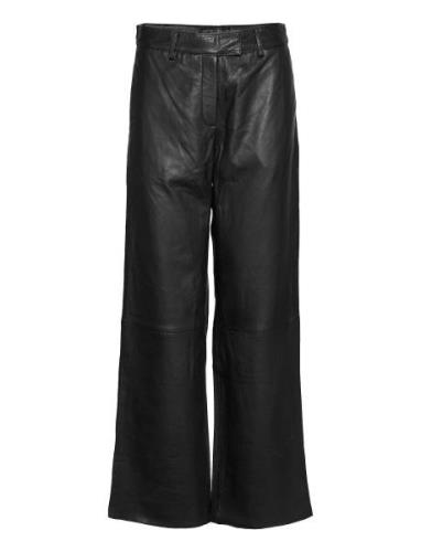 Pants Bottoms Trousers Leather Leggings-Bukser Black DEPECHE