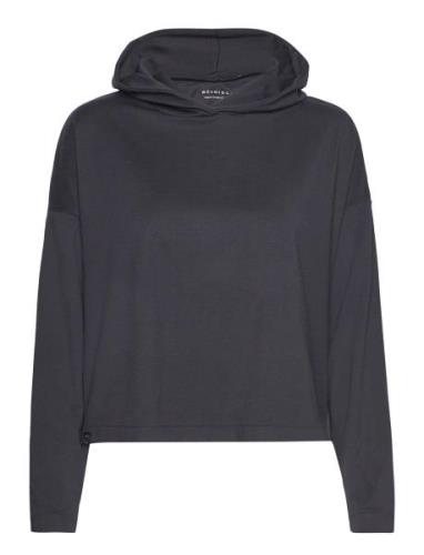 Soft Cropped Hoodie Sport Sweatshirts & Hoodies Hoodies Black Röhnisch