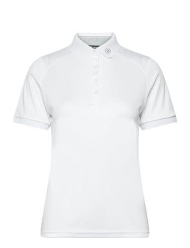 Lds Hammel Drycool Polo Sport T-shirts & Tops Polos White Abacus