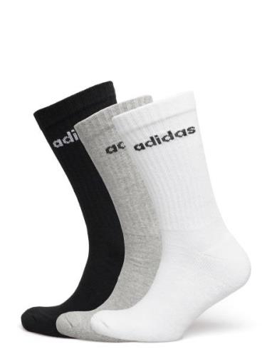 C Lin Crew 3P Sport Socks Regular Socks White Adidas Performance