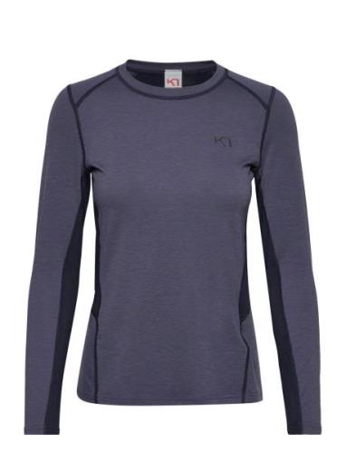 Sval Longsleeve Sport T-shirts & Tops Long-sleeved Blue Kari Traa