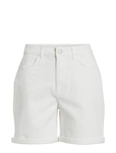 Vijo Hw Color Shorts/Su - Noos Bottoms Shorts Denim Shorts White Vila