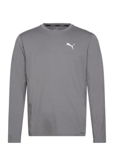 Run Cloudspun Ls Tee Sport T-Langærmet Skjorte Grey PUMA