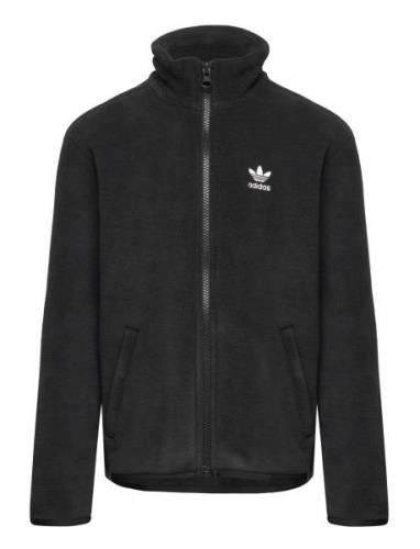Fleece Jkt Sport Sweatshirts & Hoodies Fleeces & Midlayers Black Adida...
