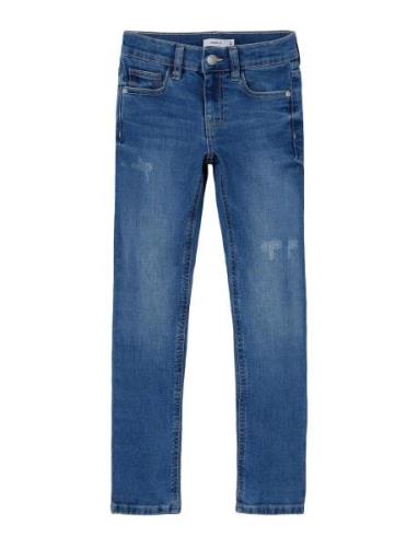 Nkfsalli Slim Jeans 1114-Mt Noos Bottoms Jeans Skinny Jeans Blue Name ...