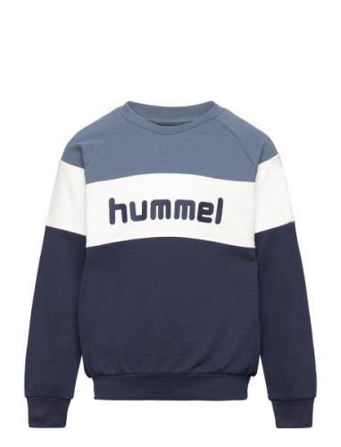 Hmlclaes Sweatshirt Sport Sweatshirts & Hoodies Sweatshirts Blue Humme...
