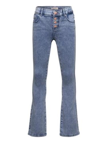 Kogroyal Button Flared Pim Bottoms Jeans Skinny Jeans Blue Kids Only