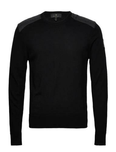 Kerrigan Crewneck Jumper Designers Knitwear Round Necks Black Belstaff