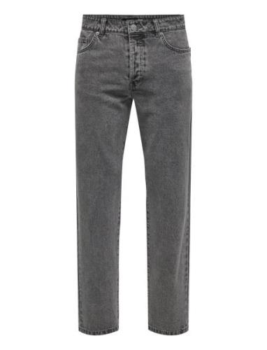 Onsedge Org Mid. Grey 7587 Dnm Jeans Bottoms Jeans Relaxed Grey ONLY &...