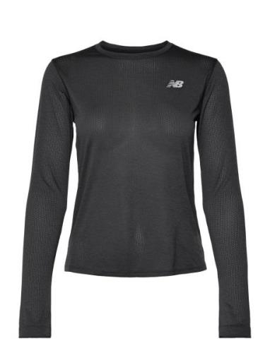 Athletics Long Sleeve Sport T-shirts & Tops Long-sleeved Black New Bal...