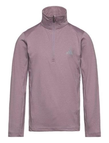 J Hea 1/2 Zip Sport Sweatshirts & Hoodies Sweatshirts Purple Adidas Pe...