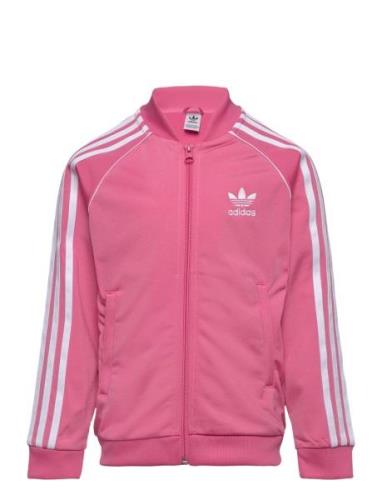 Sst Track Top Sport Sweatshirts & Hoodies Sweatshirts Pink Adidas Orig...