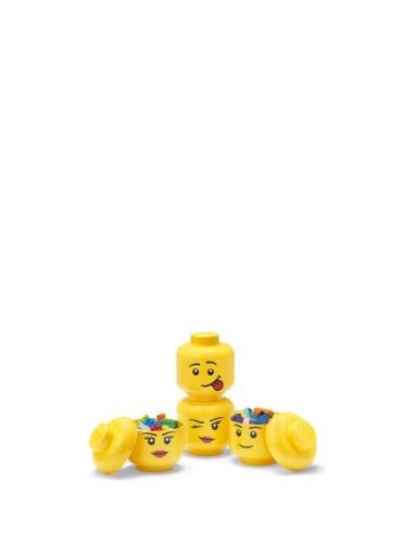 Lego Storage Head Mini Set, 4Pcs Home Kids Decor Storage Storage Boxes...