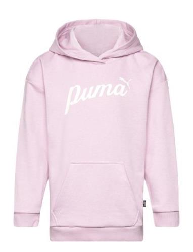 Ess+ Script Hoodie Tr G Sport Sweatshirts & Hoodies Hoodies Pink PUMA