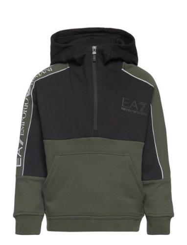 Jerseywear Sport Sweatshirts & Hoodies Hoodies Khaki Green EA7