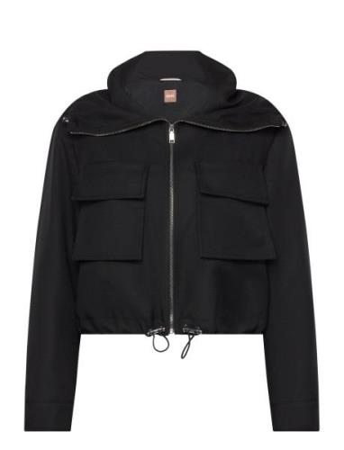 Jeleah Outerwear Jackets Light-summer Jacket Black BOSS
