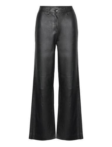 Leather Pants Bottoms Trousers Leather Leggings-Bukser Black Marc O'Po...