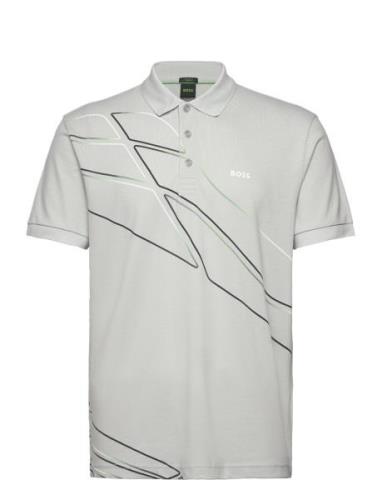 Paddy 3 Sport Polos Short-sleeved Grey BOSS