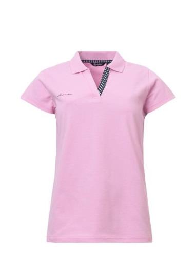 Lds Merion Cupsleeve Sport T-shirts & Tops Polos Pink Abacus