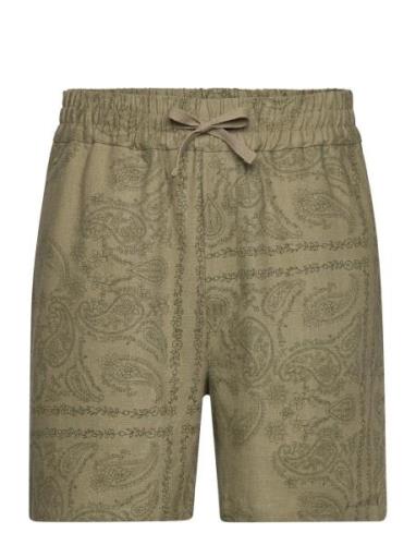 Lesley Paisley Shorts Bottoms Shorts Casual Green Les Deux