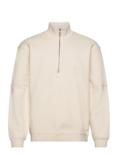 Koji Half Zip Sweat-Whitecap Gray Designers Sweatshirts & Hoodies Swea...