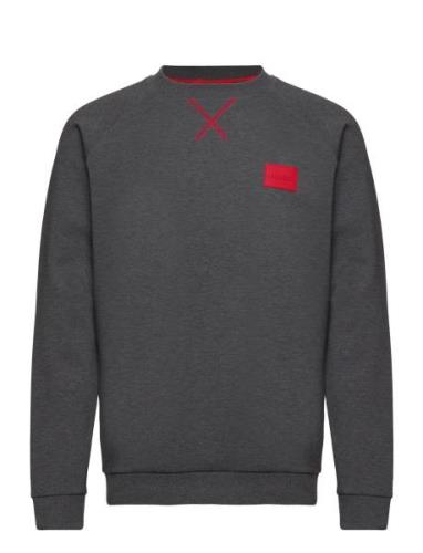 Patch Sweatshirt Designers Sweatshirts & Hoodies Sweatshirts Grey HUGO