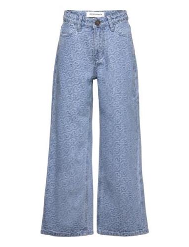 Trousers Bottoms Jeans Wide Jeans Blue Sofie Schnoor Young