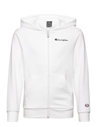 Hooded Full Zip Sweatshirt Sport Sweatshirts & Hoodies Hoodies White C...