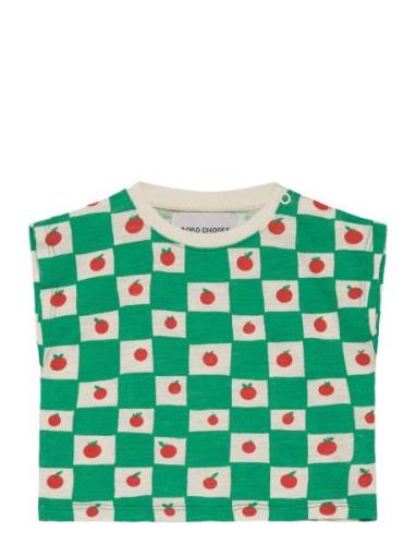 Baby Tomato All Over T-Shirt Tops T-shirts Sleeveless Green Bobo Chose...