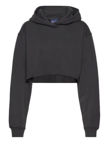 Danarion_B Tops Sweatshirts & Hoodies Hoodies Black HUGO BLUE
