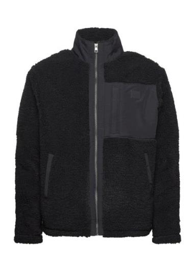 Fleece Jacket Tops Sweatshirts & Hoodies Fleeces & Midlayers Black GAN...