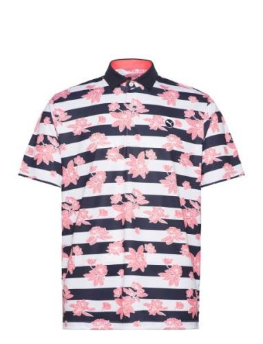 Pique Garden Polo Sport Polos Short-sleeved Multi/patterned PUMA Golf