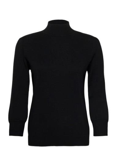 Mersin Roll Neck Knit Tops Knitwear Turtleneck Black Minus