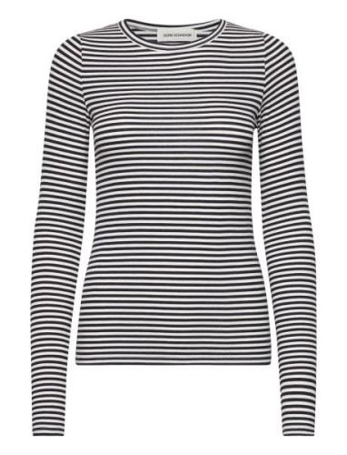 T-Shirt Long Sleeve Tops T-shirts & Tops Long-sleeved Navy Sofie Schno...