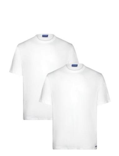 Blue2_Naolo Tops T-Kortærmet Skjorte White HUGO BLUE