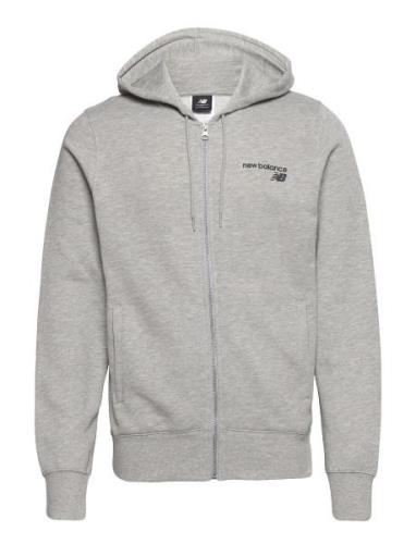 Nb Classic Core Full Zipper Sport Sweatshirts & Hoodies Hoodies Grey N...